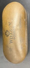 Aviator Motorcycle Wilson Goggles Style No.LJ 31 1/2 With Case  Paper c.1900's