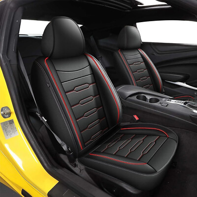 2 Front Seat Covers Custom Fit For Chevy Camero 2016-24 6th Gen Model 1755