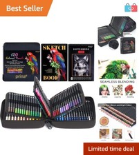 Art Supplies: 120 Colors of Vibrant Colored Pencils with Zipper Case  Tutorial