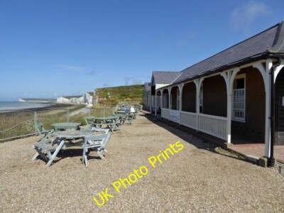 Foto 6x4 Teestube Tische bei Birling Gap c2015