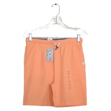 Tommy Bahama Boys Orange Cotton Swim Shorts Drawstring Elastic Waist Sz 14 NWT