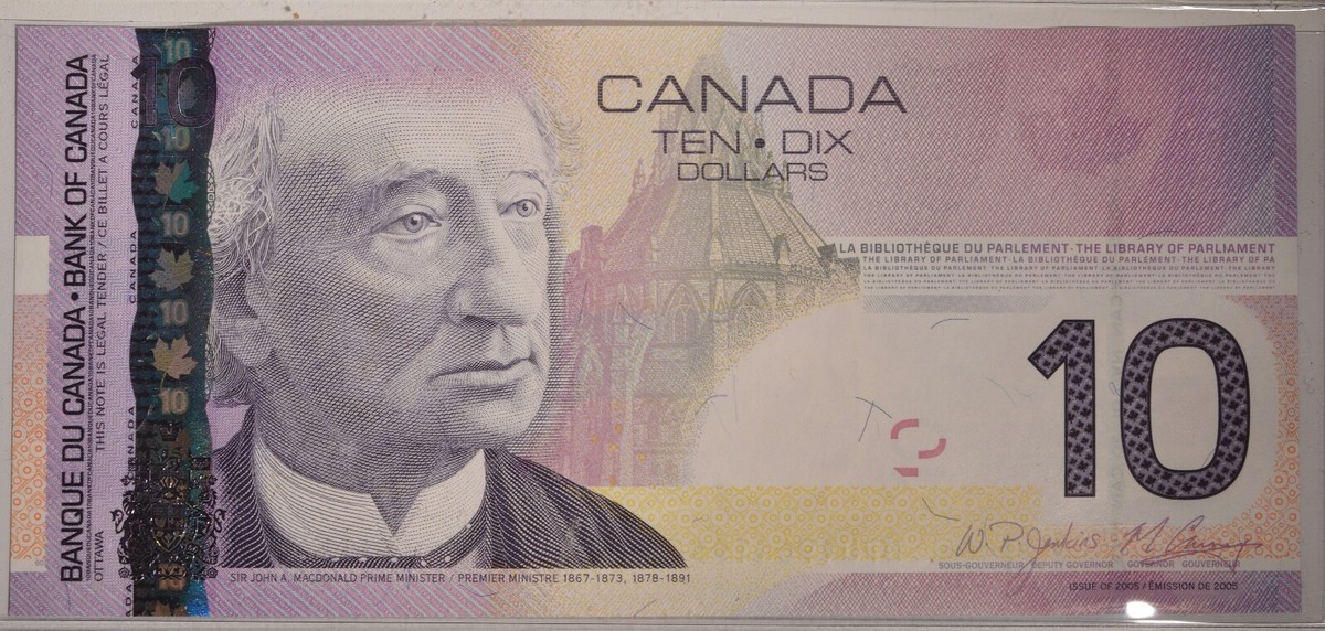 Canada $10 Dollar Bill - Series 2005 - UNCIRCULATED | eBay