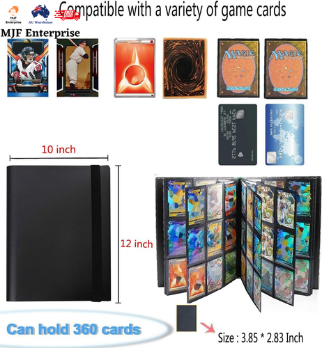 Trading Card Binder Holder Folder, Basketball Card Sleeves Compatible with Yugio - Picture 6 of 12