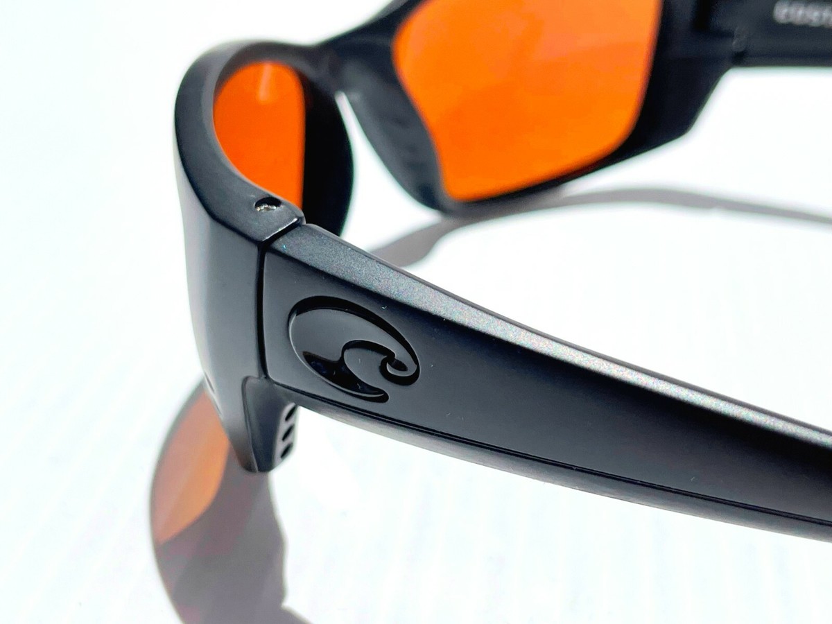 NewCosta Del Mar siren polarized glass 580 lenses COSTA DEL MAR black/blue mirror SALINA polarized 580G  main image 3