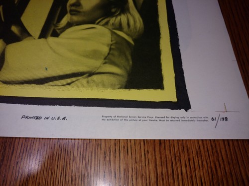 PÓSTER ORIGINAL DE LA PELÍCULA VINTAGE "So Evil So Young" 1961 Jill Ireland - Imagen 5 de 6