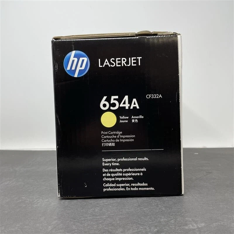 Cartucho de tóner HP LaserJet 654A - CF332A, amarillo Foto 3 de 4