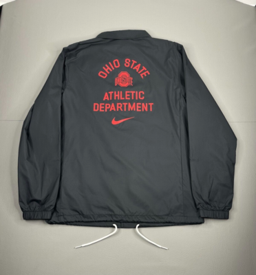Ohio State Buckeyes Nike Rain Jacket Mens Size Small Black