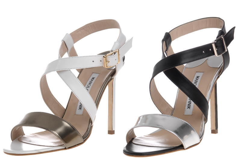 795 New Manolo Blahnik Strepitopla Black Silver Sandals BB Heels shoes 37 795 New Manolo Blahnik Strepitopla Black Silver Sandals BB Heels shoes 37
