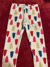 Little Girls Christmas Tree Fleece Leggings Size 4T