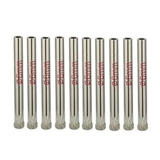 10Pcs 6mm Diamond Coated Hole Saws Drill Bits for Glass Ceramic Tile Marble Rock