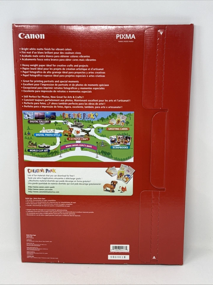 Canon Matte Photo Paper MP-101 13" x 19" 20 Sheets PIXMA 45 lb A3+ 329 x 483 mm - Image 2 of 4