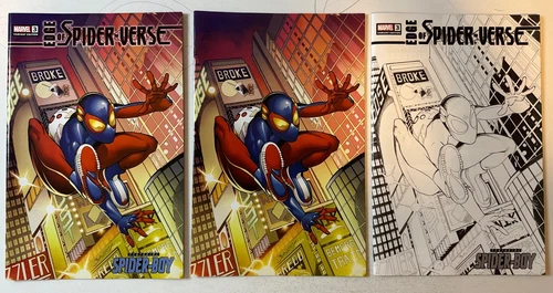 Edge Of Spider-verse #3: 1st, 2nd, Virgin, Bagley Homage Variant Marvel 2023 NM