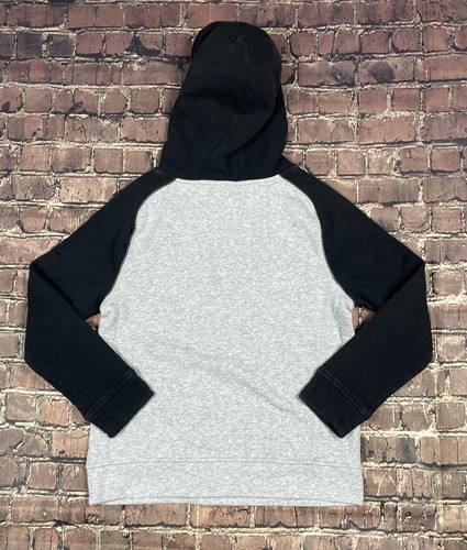 Adidas Hoodie Youth Large Gray Black Pullover Athletic Casual Outdoor Boys - Picture 4 of 6
