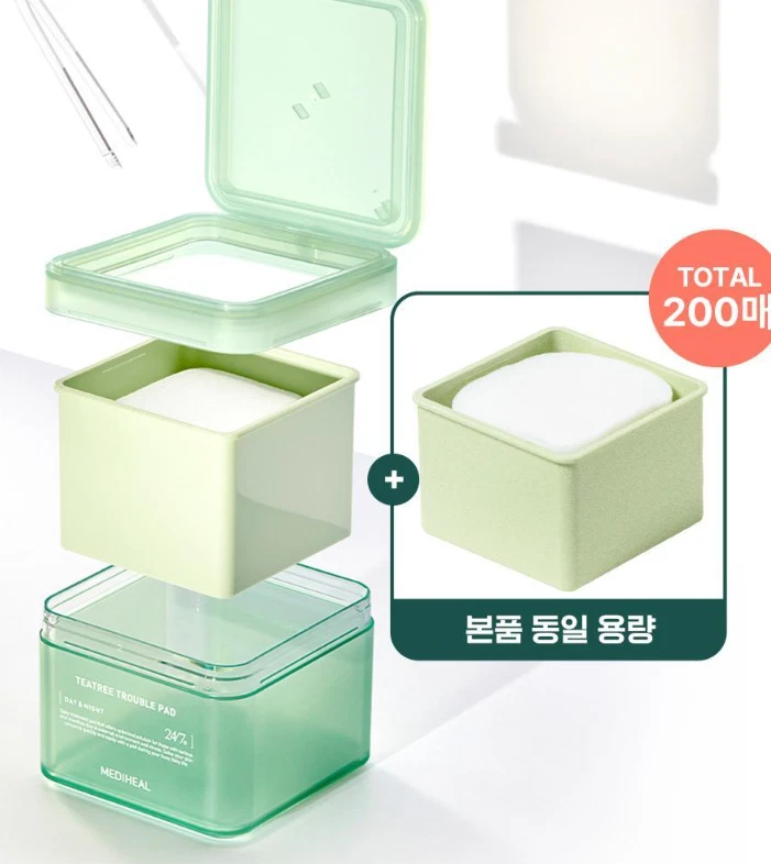 Mediheal Tea tree soothing pad double plan 200 sheets - Image 4 of 4