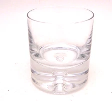 Double Old Fashion Whiskey Glass w/ Bubble Heavy Bottom Tumbler Replacement VTG