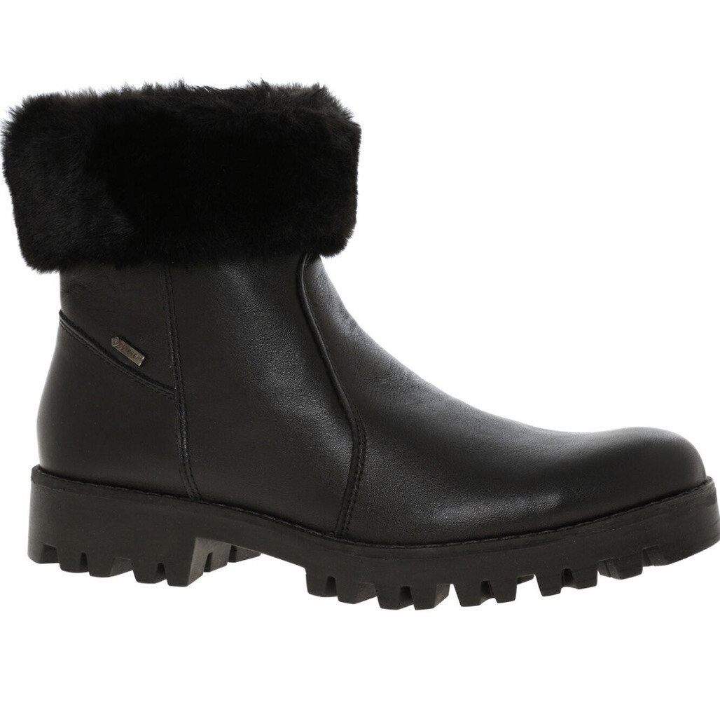 Botas al tobillo de cuero Goretex para mujer IGI&CO 2172900, negras, talla 7,5 del Reino Unido, EU 41