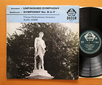 ACL 86 Schubert Unfinished Beethoven Symphony no. 8 Karl Bohm NM/EX Decca Mono