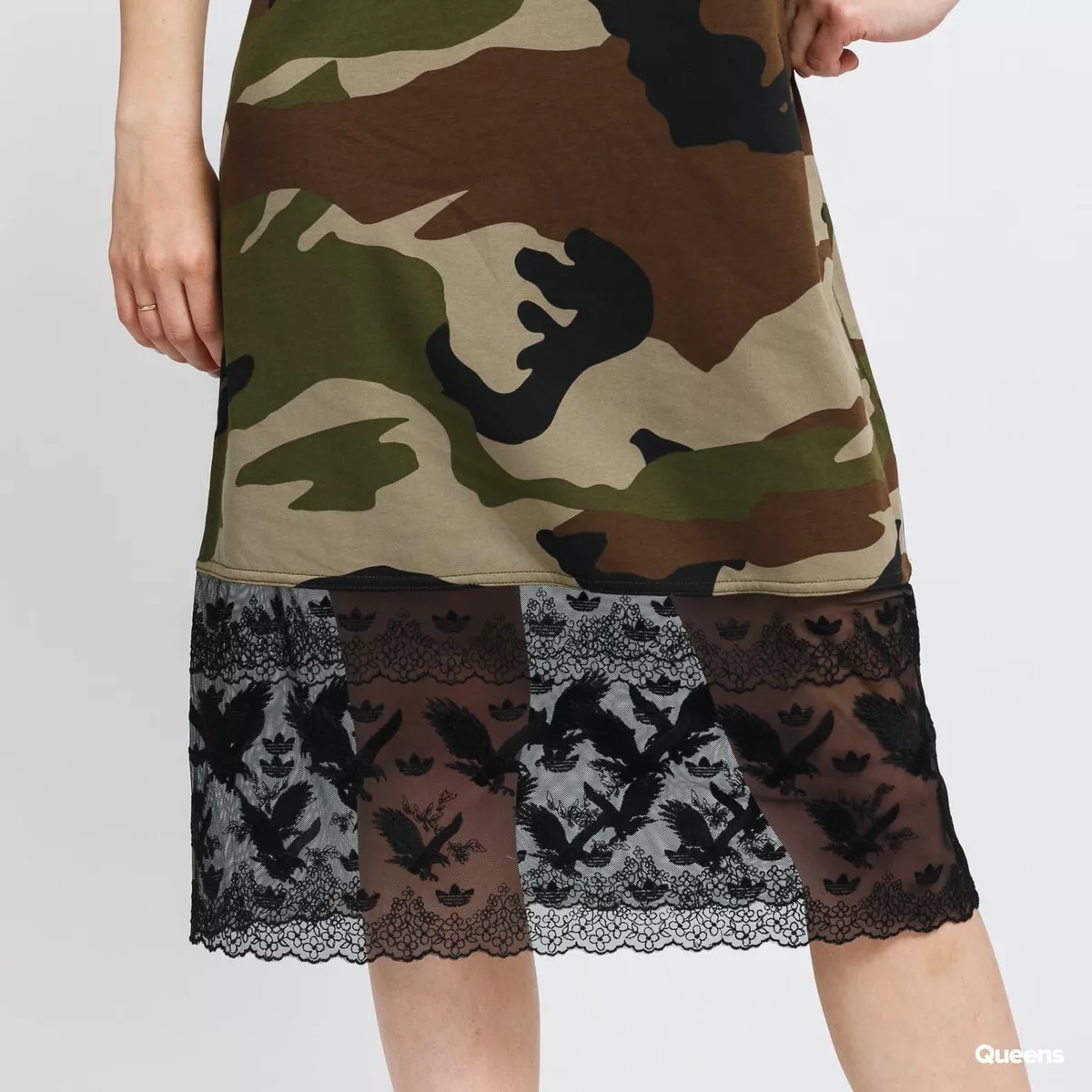 ADIDAS Originals Embroidered Tee Midi Dress Bangkok Dry Clean XS