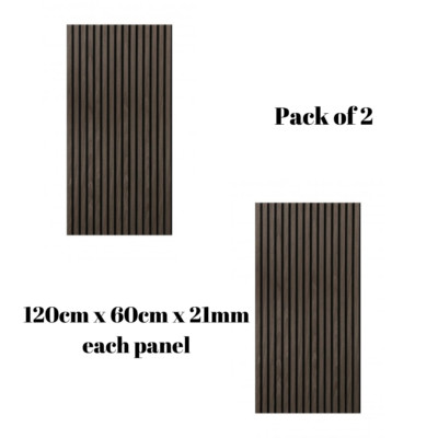 Acoustic Wood Panels - 120cm x 60cm x 21mm (pack of 2) | eBay UK