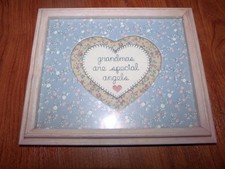 COMPLETED Handmade Quilt and Stitch GRANDMAS ARE SPECIAL 7 1/2" x 6"