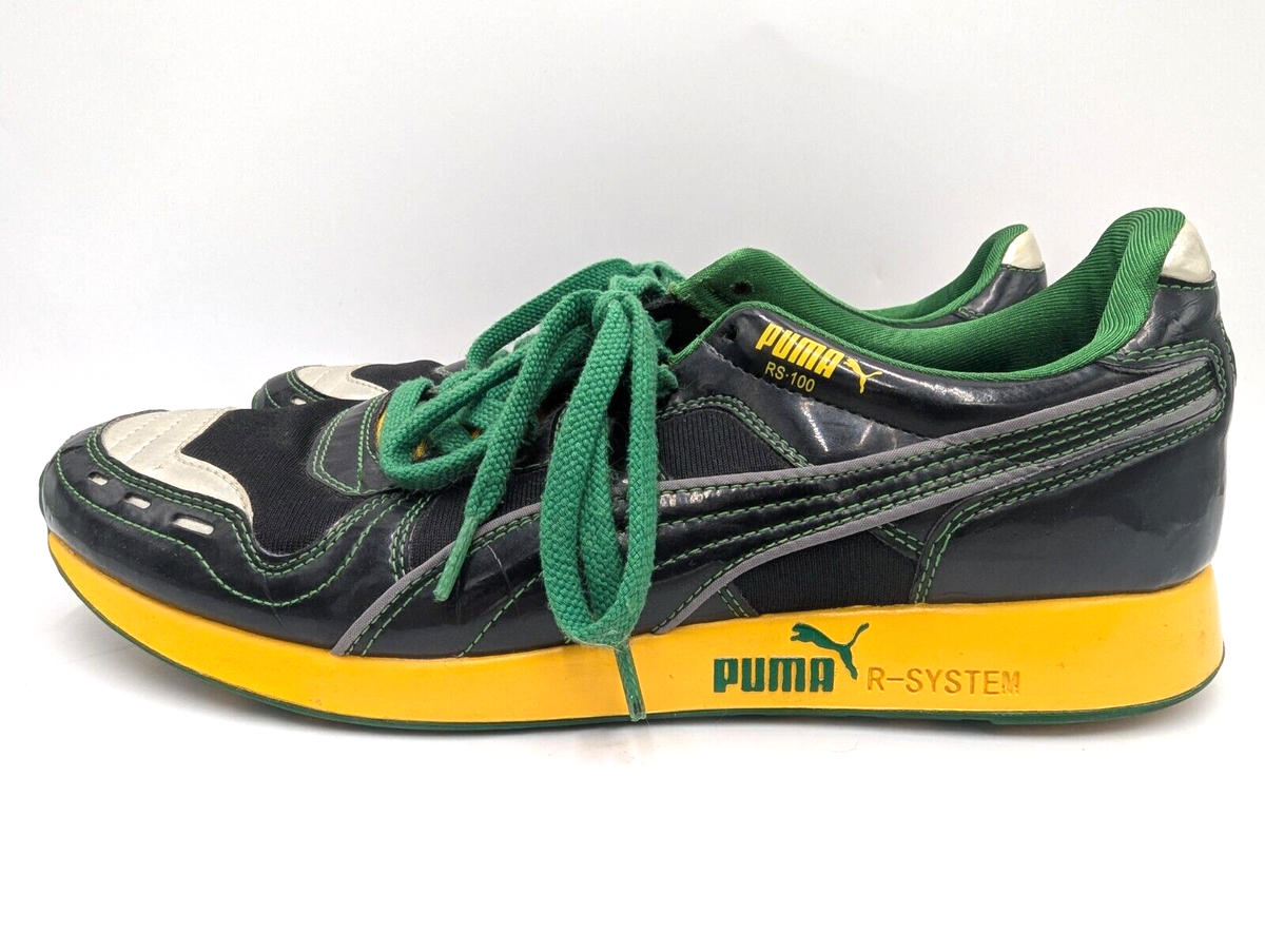 Vintage Puma RS-100 Shoes Sneaker Men's Size 11 Rasta Y2K 2001