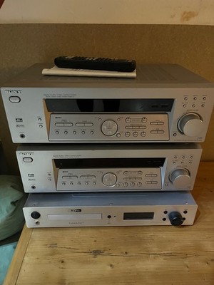 Sony STR-DE 485E 5.1 Kanäle 400 Watt Empfänger 2 Stück plus 1x Fernbedienung