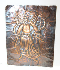Imagen 3D en relieve de cobre ~ Ángel danzante ~ 8" x 10"