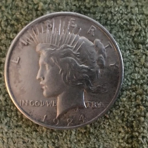 1924 Peace Silver Dollar in Good Condition