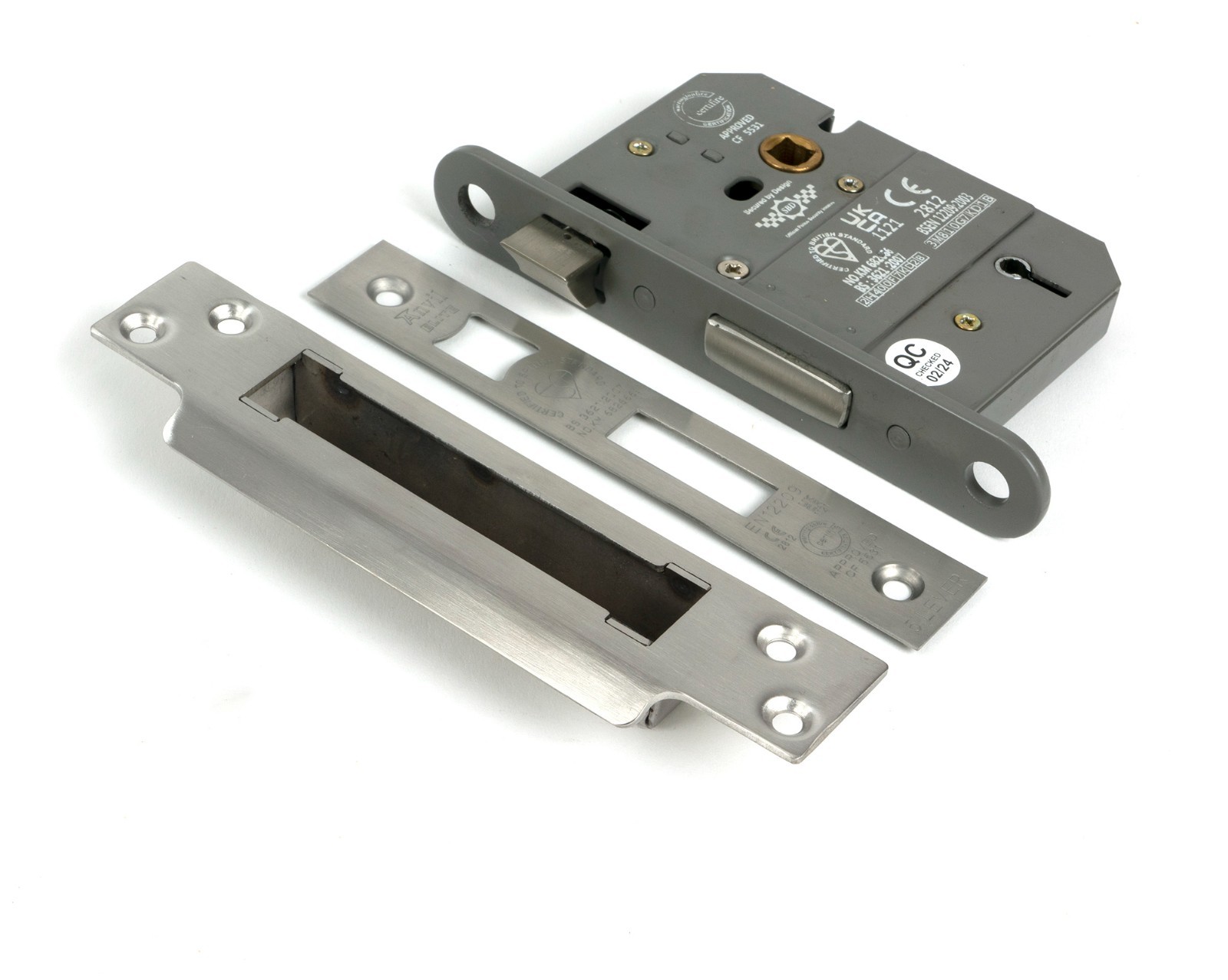 From The Anvil 51350 Satin Chrome 3"" 5 Lever BS Sash Lock