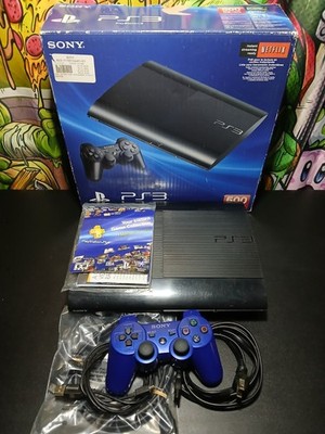   SONY PS3 PLAYSTATION 3 SUPER SLIM 500GB CONSOLE COMPLETE WITH BOX TESTED  