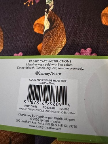 Disney Licensed Cotton 1 Yard x 43" Coco Print NWT - Picture 2 of 5