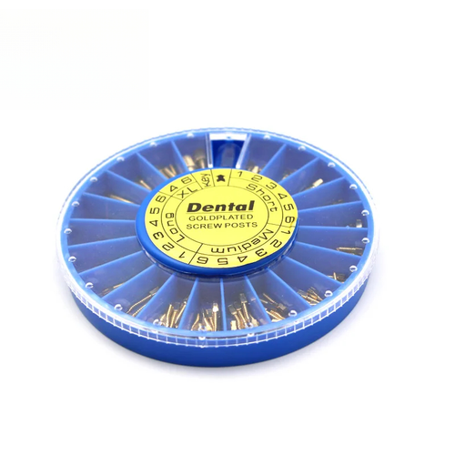 120 pz/kit palo vite dentale kit completo perni endoconici placcati argento/oro - Foto 13 di 23