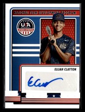 2023 Panini Stars & Stripes USA Baseball #NTDP-EC Elijah Clayton Signatures