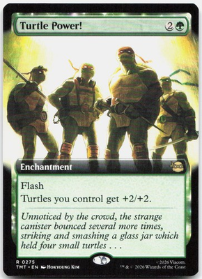 #ad #ad Turtle Power Extended Art *Non Foil* TMT 275 NM $2.49