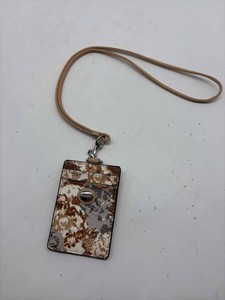 Pre-Owned Coach Tan Lanyard Card Case