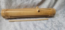 Cithare tube bambou sculpté à la main