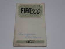 FIAT 509 CARROZZERIE UTILITARIE GIARDINIERA BROCHURE DEPLIANT PROSPEKT 1926 (A4)