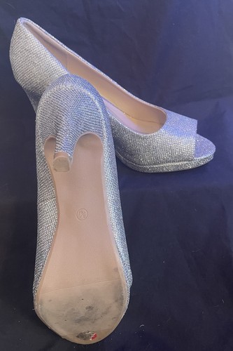 FIORE GLAMOROUS SPARKLING PEEP TOE COURT SHOE SIZE 8 UK - Bild 4 von 7