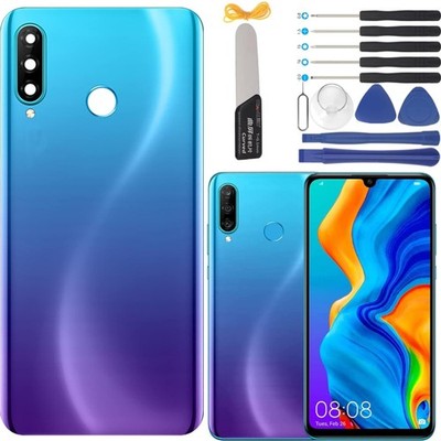 Aurora Blue Akkuabdeckung Huawei P30 Lite Nova 4E Ersatz mit Werkzeug