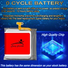 New Deep Stretch 530mAh Battery for Samsung Galaxy Watch 6 Classic 47mm SM-R965U