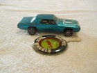 Rare Unpainted Roof Aqua T-Bird US Hot Wheels Redline Beige Interior w/ Botton