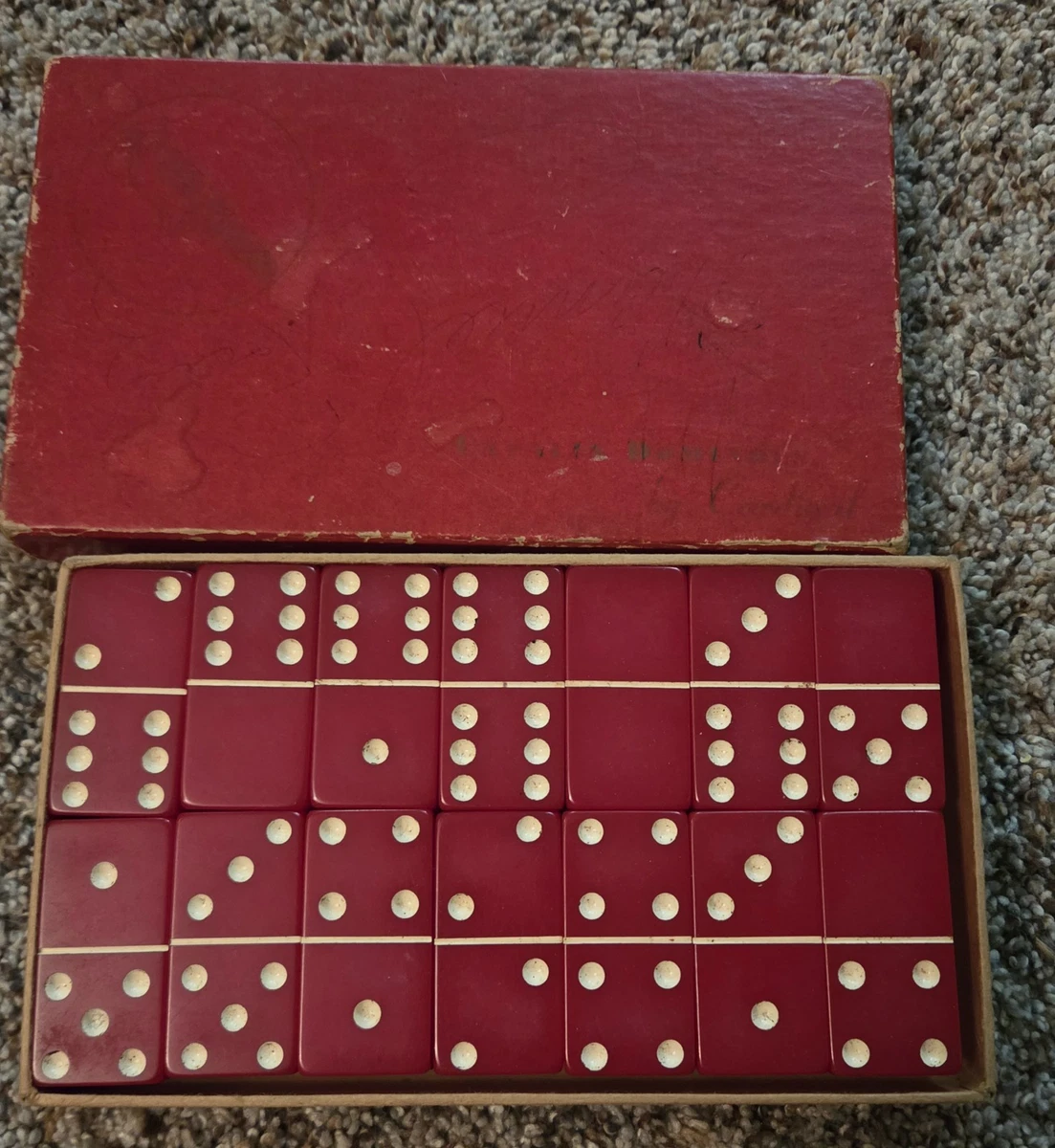 25+ Cardinal Dominoes Vintage Manufacture Board & Traditional
