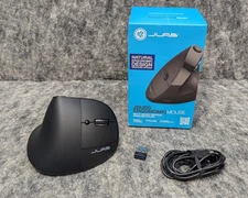 JLab JBuds Ergonomic Wireless Mouse Multi-Device Vertical Wireless Mouse  Black