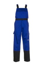 PLANAM Herren Latzhose WELD-SHIELD Antistatisch Kornblau/Schwarz