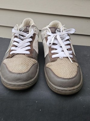 Size 11 Nike Dunk Low Ironstone Brown Men Leather Suede 304714 091 
