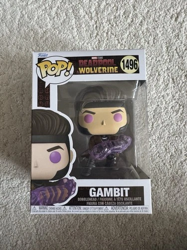 Funko Pop Deadpool and Wolverine: Gambit Figure 1496 W/ Protector