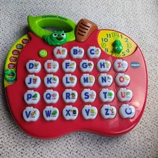 VTech Alphabet Red Apple ABC Learning Toy Preschool Letters Music & Lights Sound