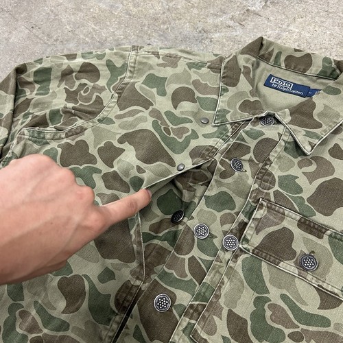 Polo Ralph Lauren Military Jacket Adult Medium Green Duck Camo Saranac Lake 2 - Picture 4 of 13