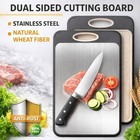 Titanium Cutting Board Double Sided Stainless Steel Chopping Board For Kitchen