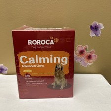 Roroca Dog Supplement Calming Advanced Chew 180 Soft Chews New in Box
